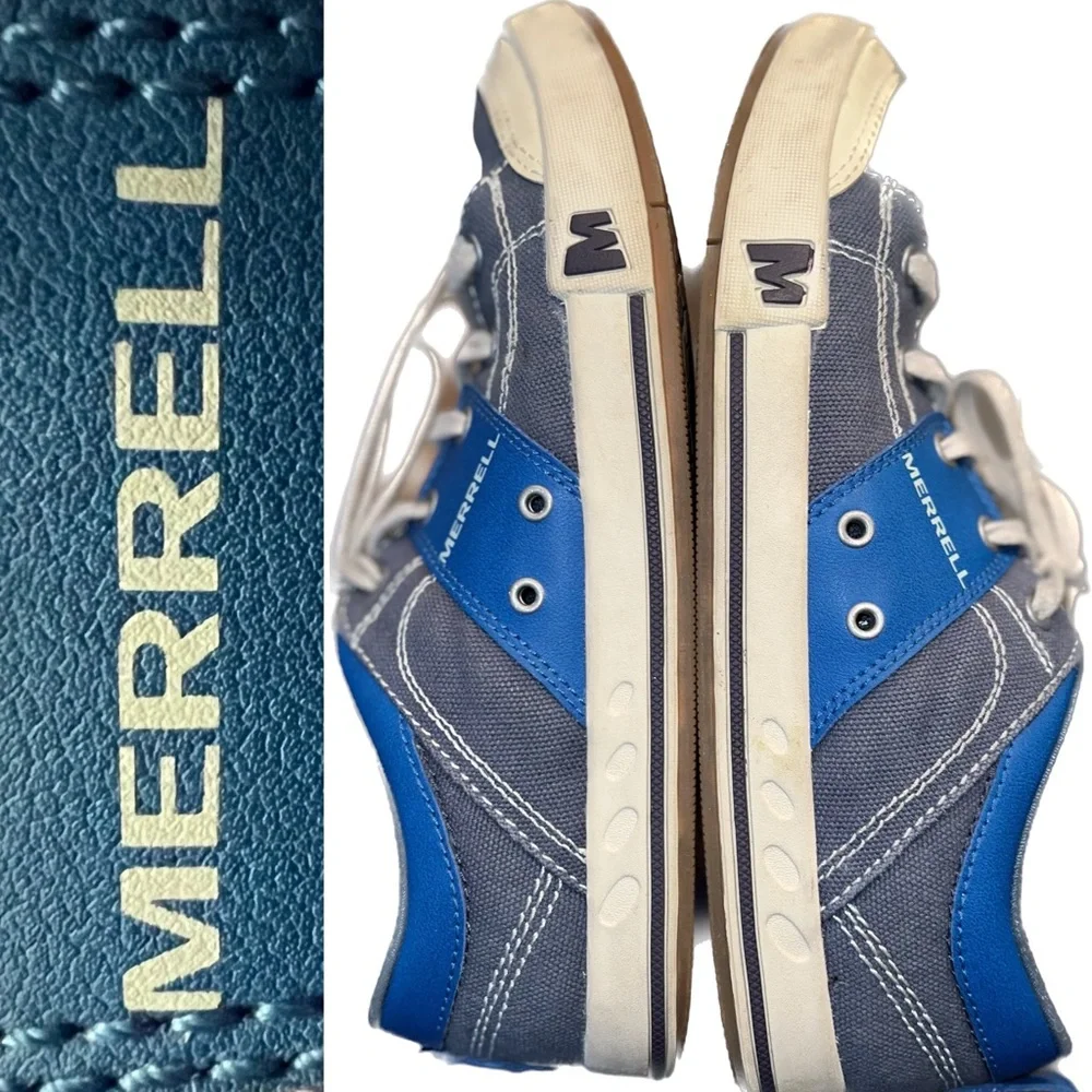 Merrell Rant Canvas Sneakers | Seaport Blue | Men’s 7 / EUR 40 - Picture 13 of 14